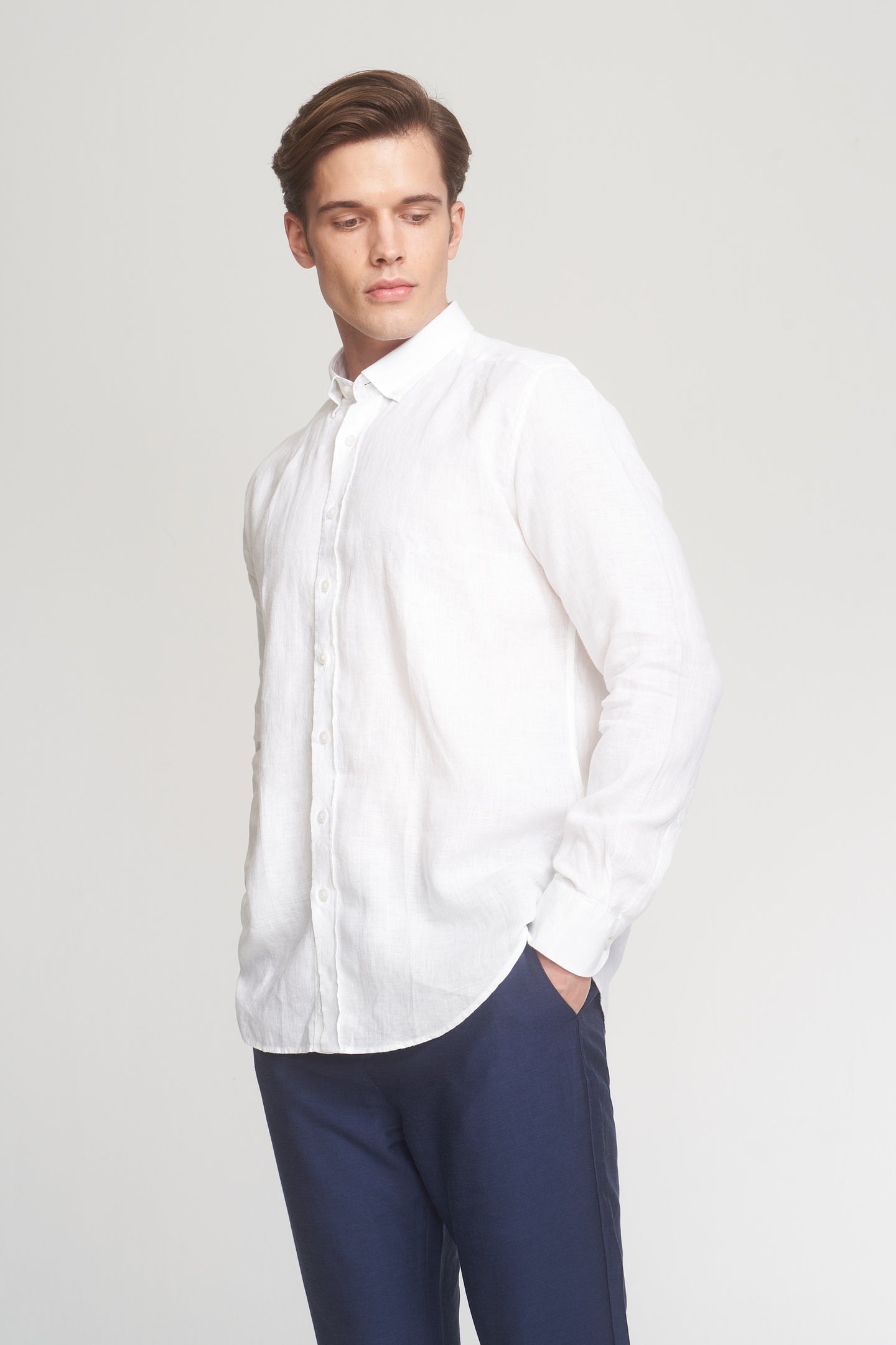 White Linen Shirt